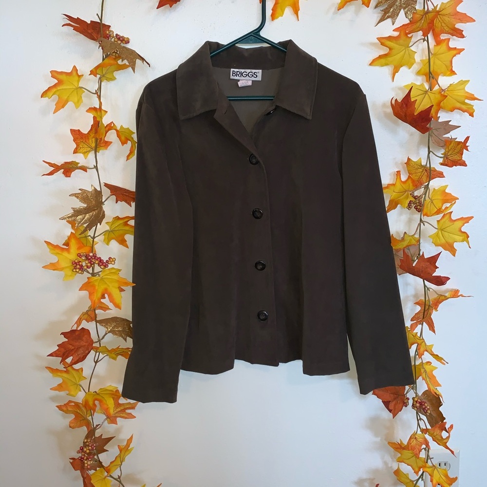 Suede Button Down - image 1